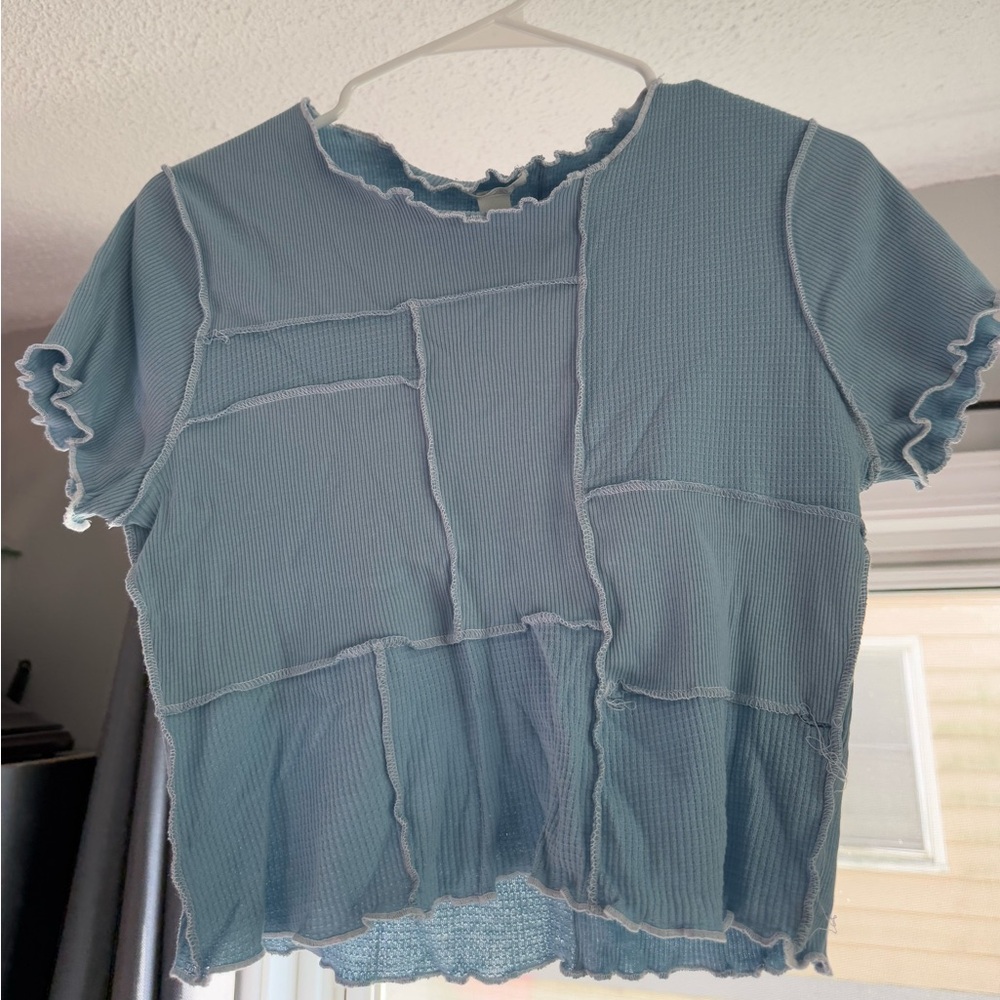Full Tilt Green Boxy Crop T-Shirt
